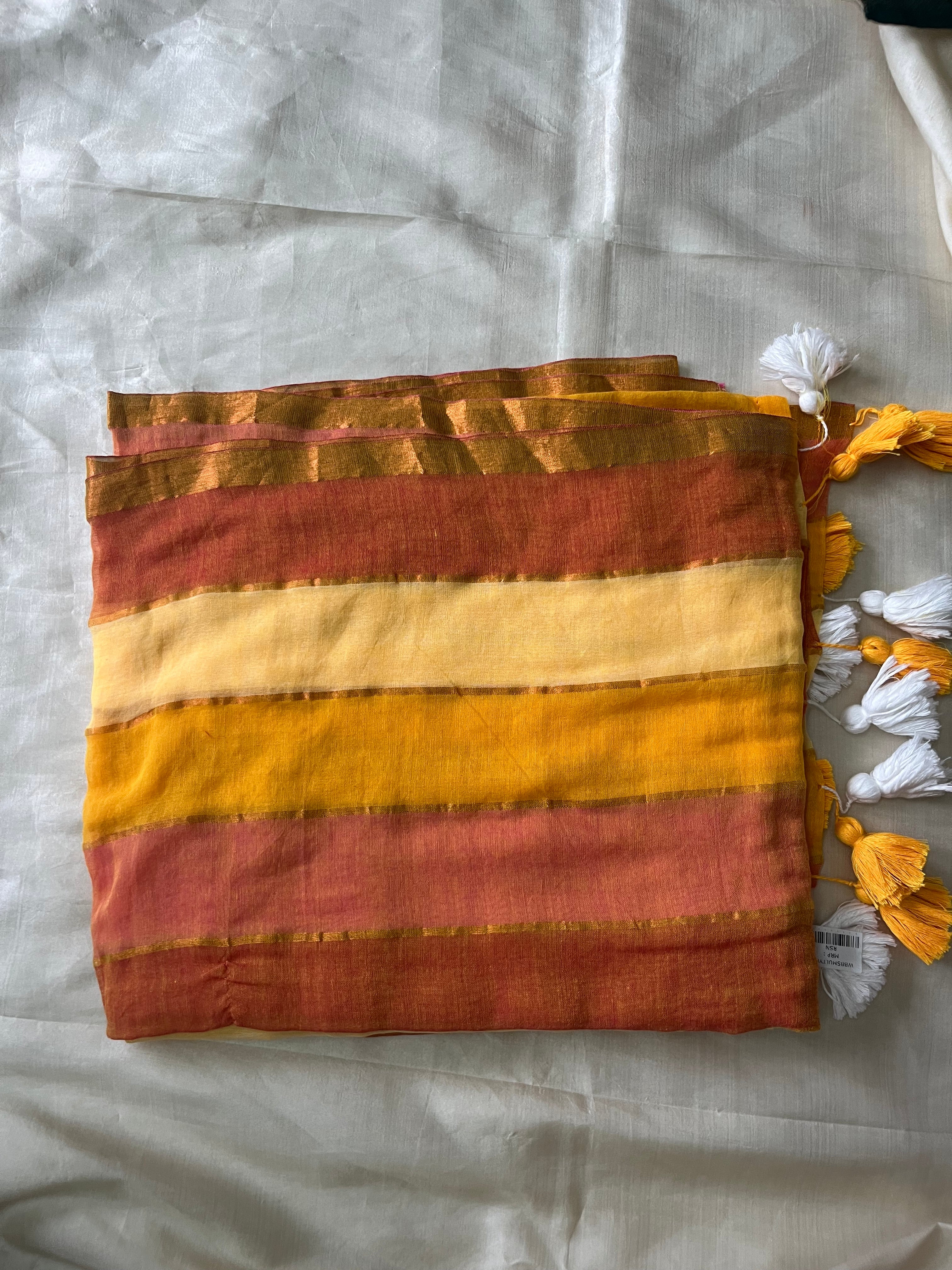 Mul cotton saree