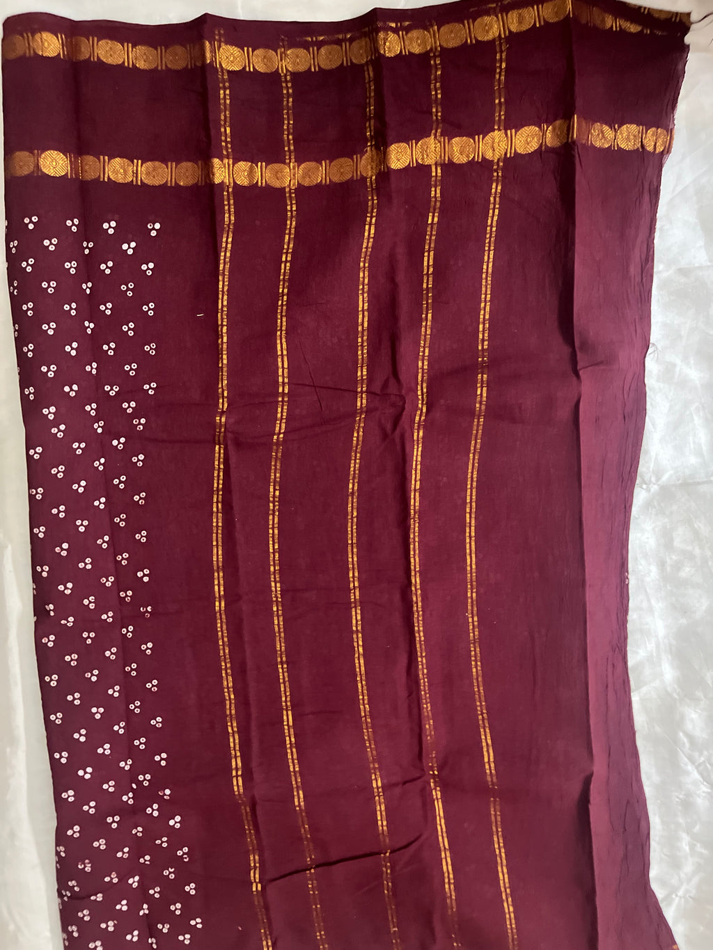 Polka Dots Sungudi Sarees without blouse