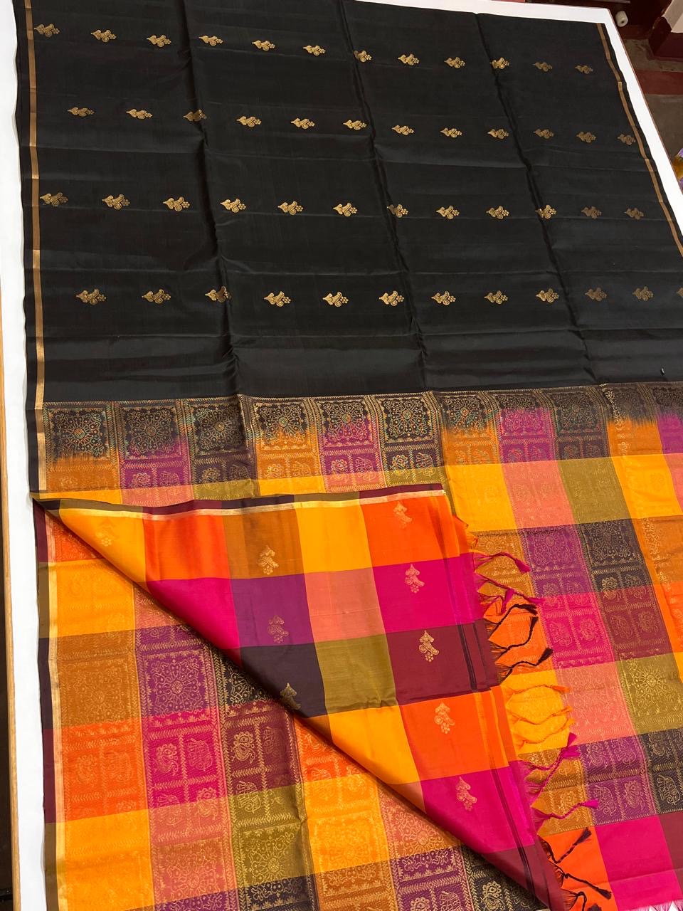Kanchipuram Pure Handloom Soft Silk Saree