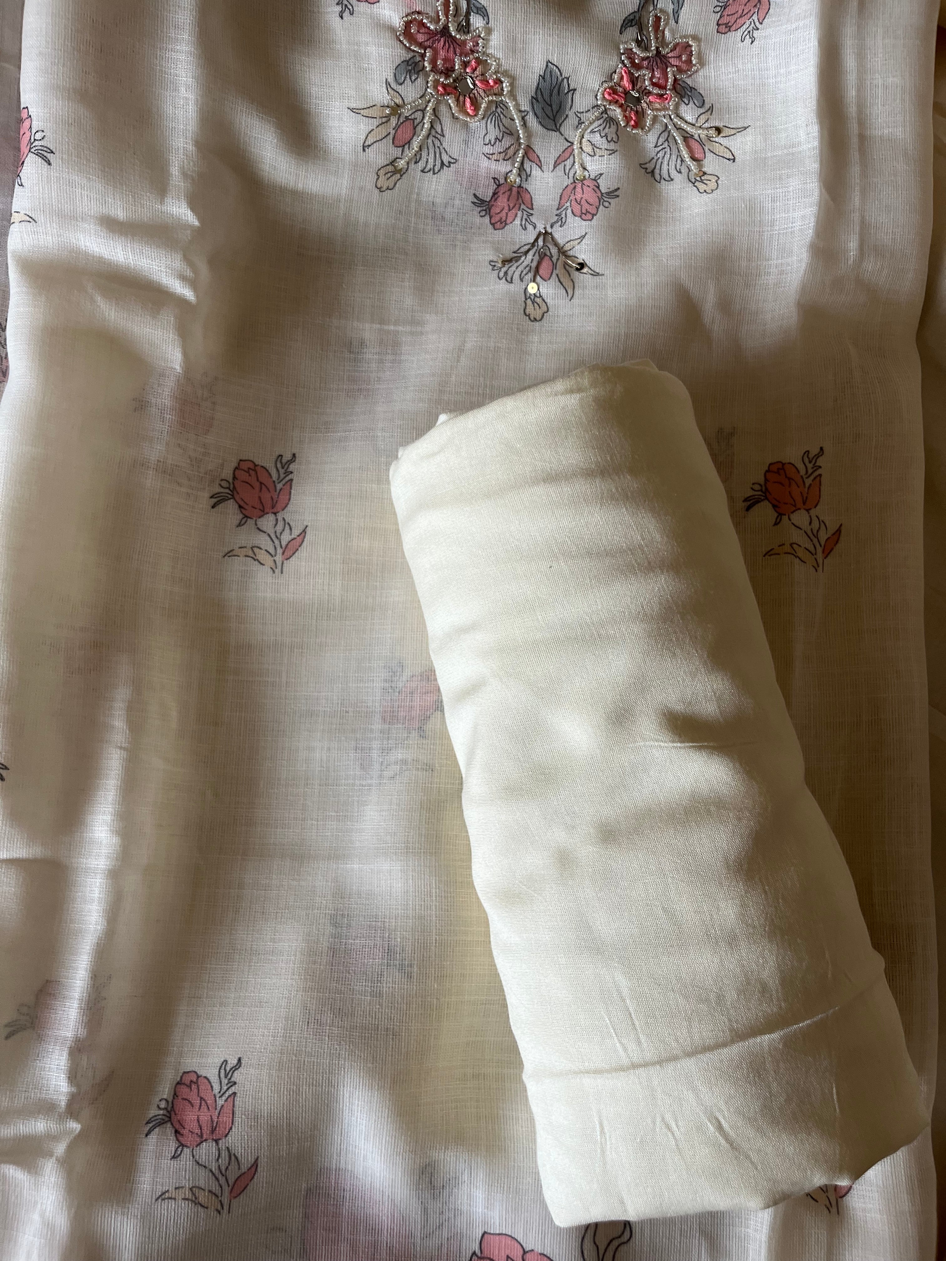 Premium Linen 3pcs Unstitched Suit