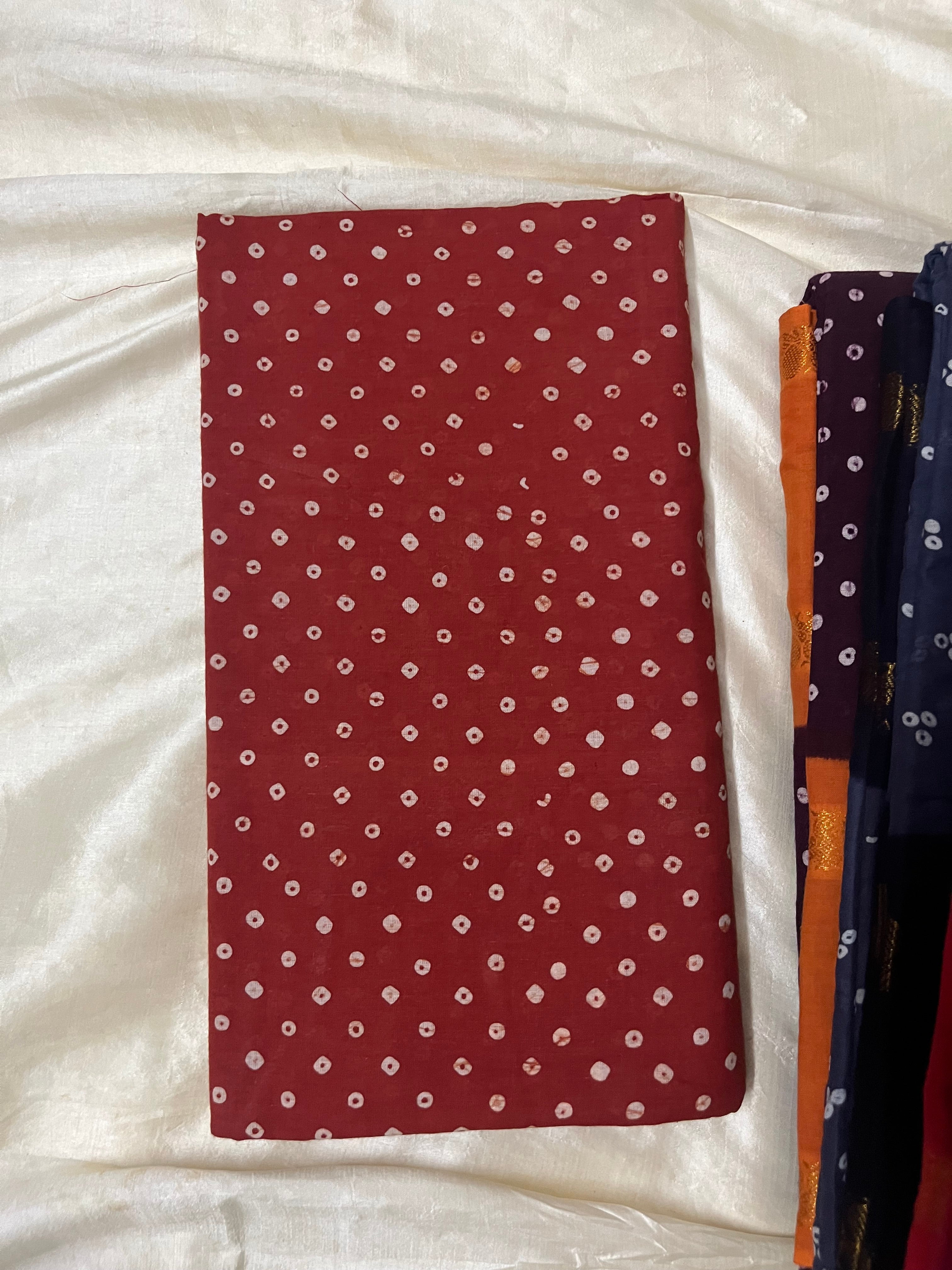Polka Dots Sungudi saree with blouse