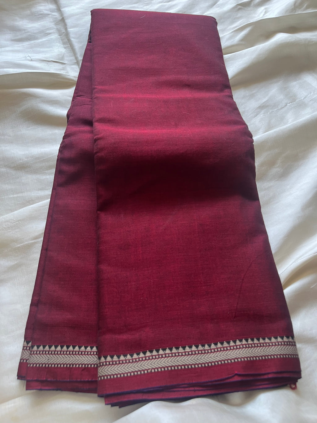 Premium quality mercerised soft narayanpet cotton saree with running blouse 6.2 meters