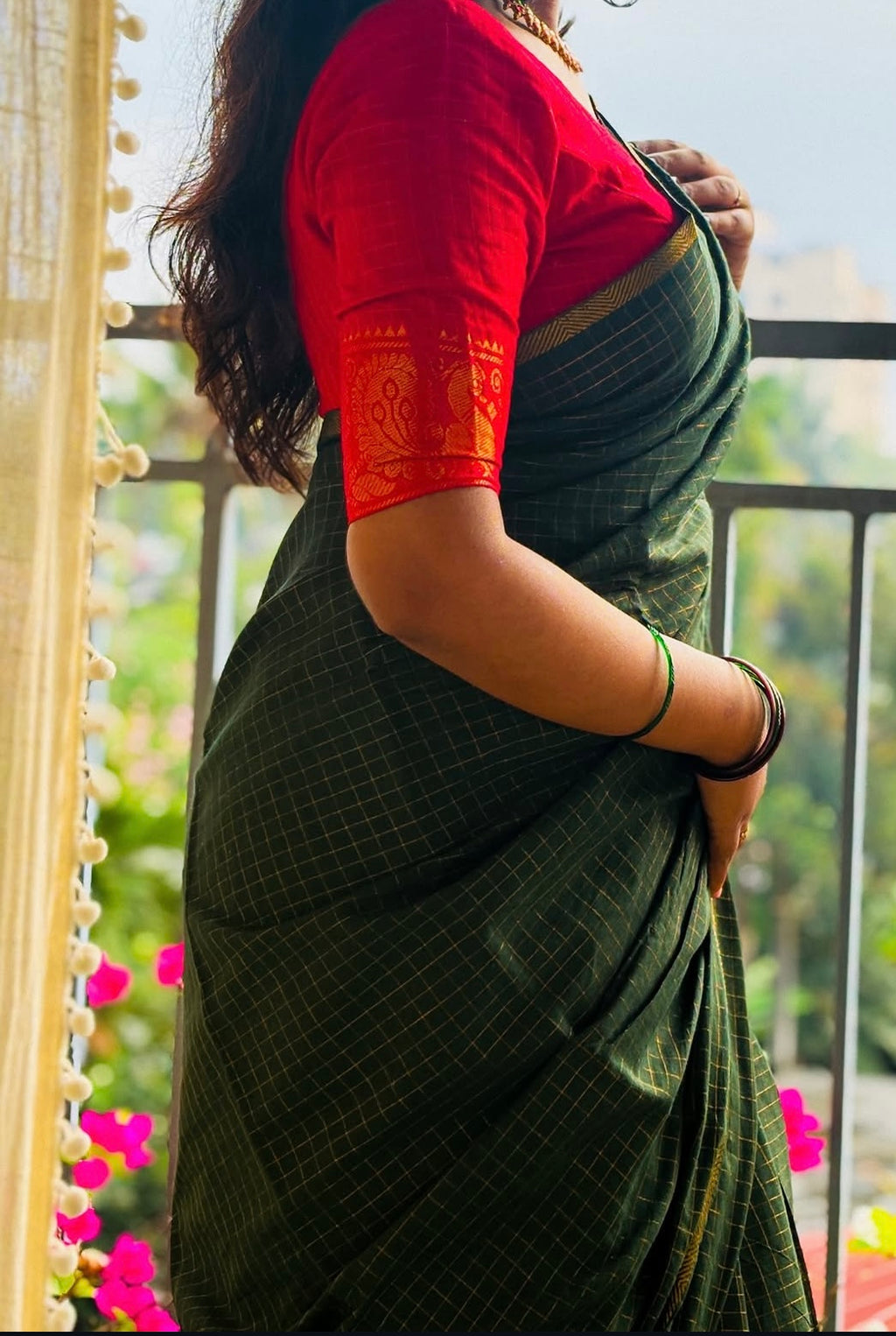 Zari Kattam Saree with Blouse