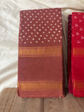 Polka dots Madurai Sungudi Saree without blouse