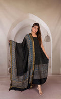 Pure Maheshwari Silk Ajrakh Printed 2pcs suit