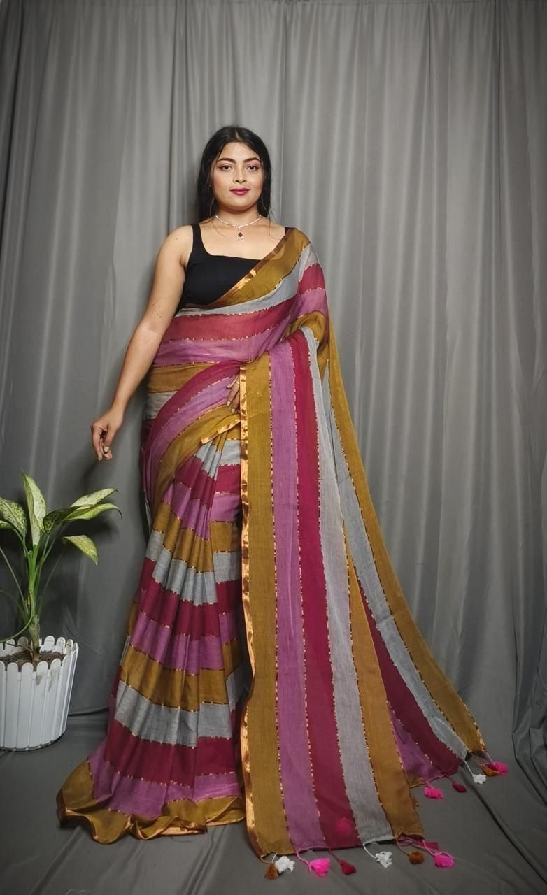 Mul Cotton Saree