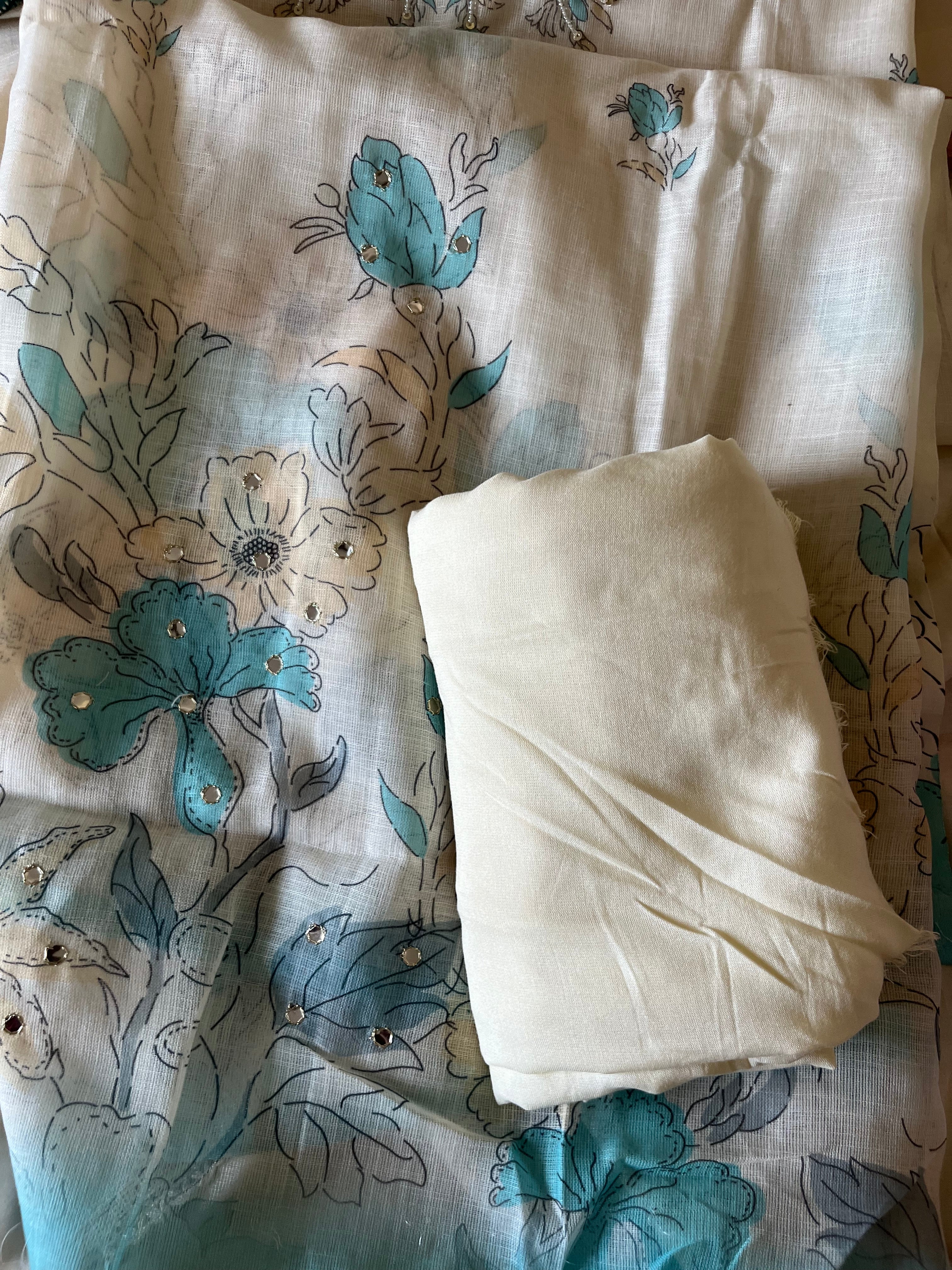 Premium Linen 3pcs Unstitched suit