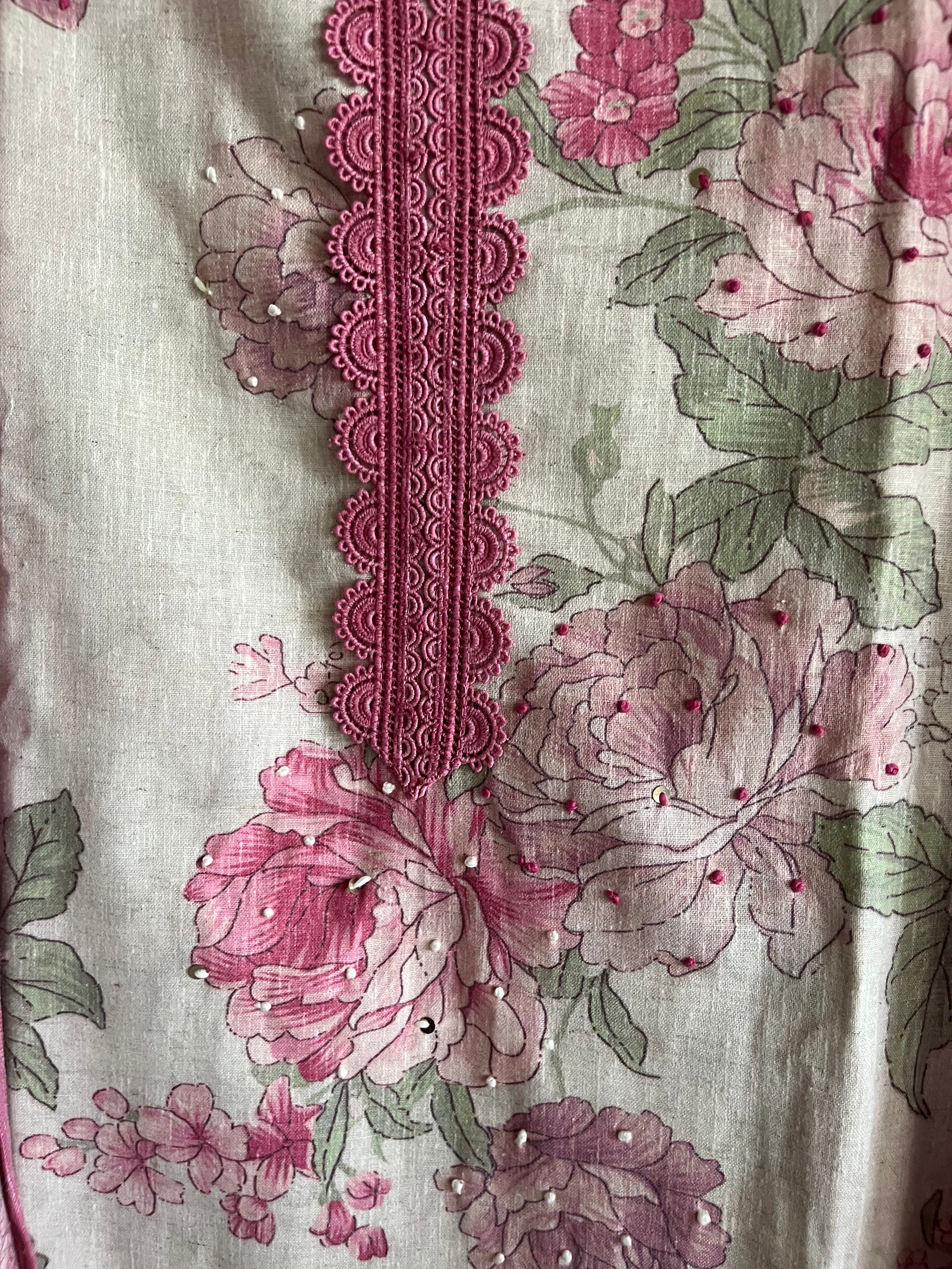 Linen 3pcs Unstitched Suit