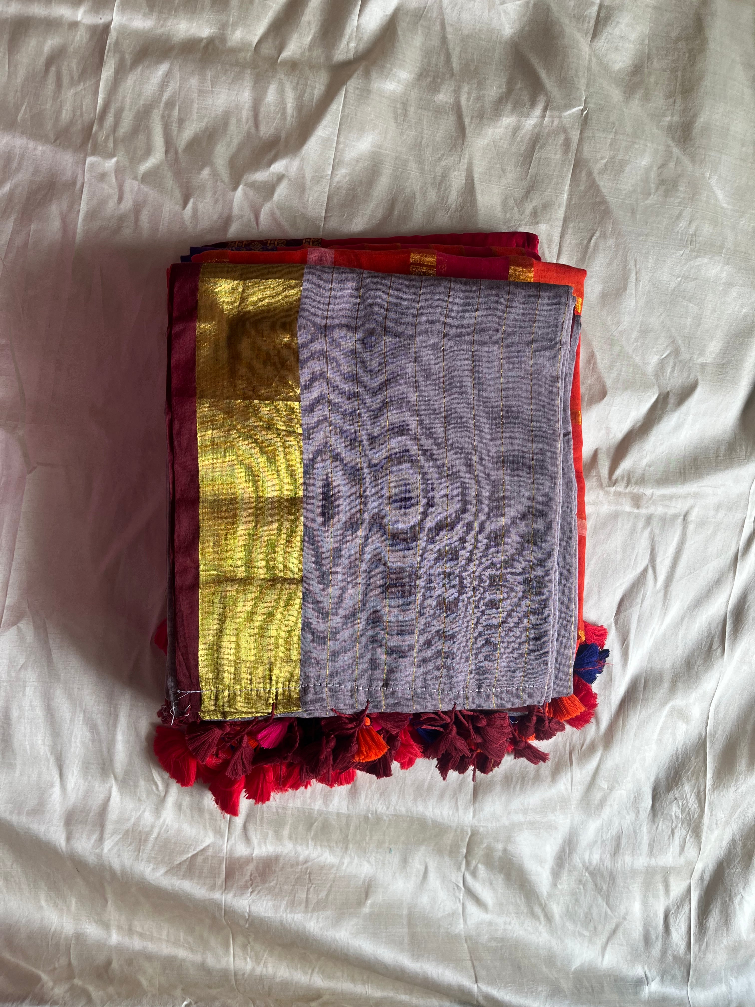 Mul Cotton Saree