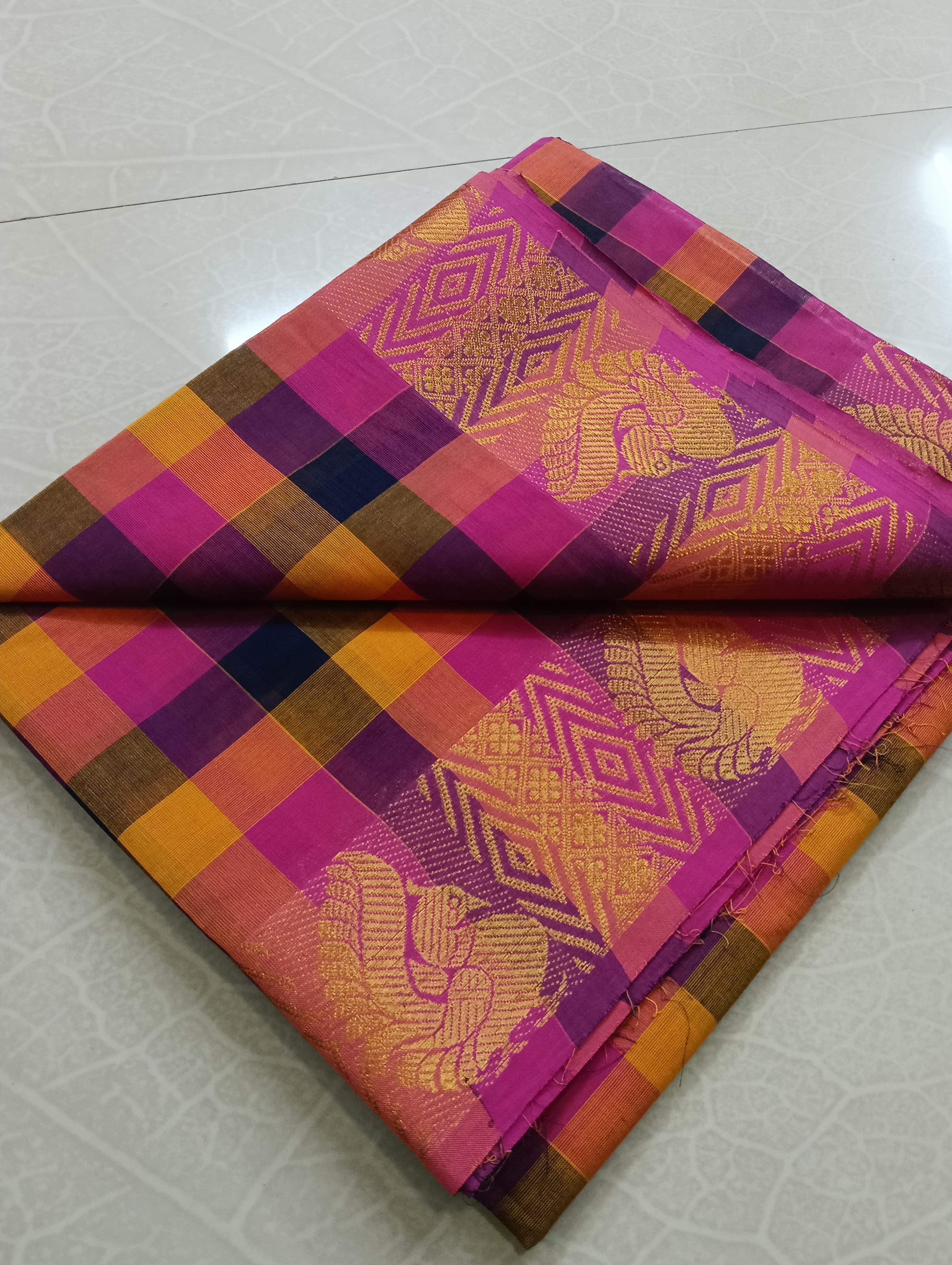 Madras Kattam Saree