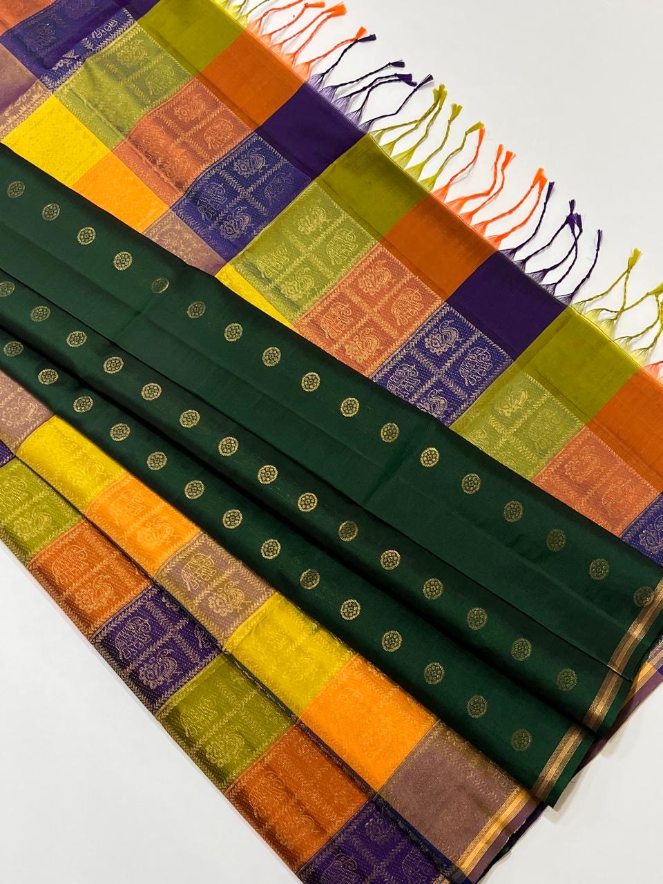 Kanchipuram Pure Handloom Soft Silk Saree