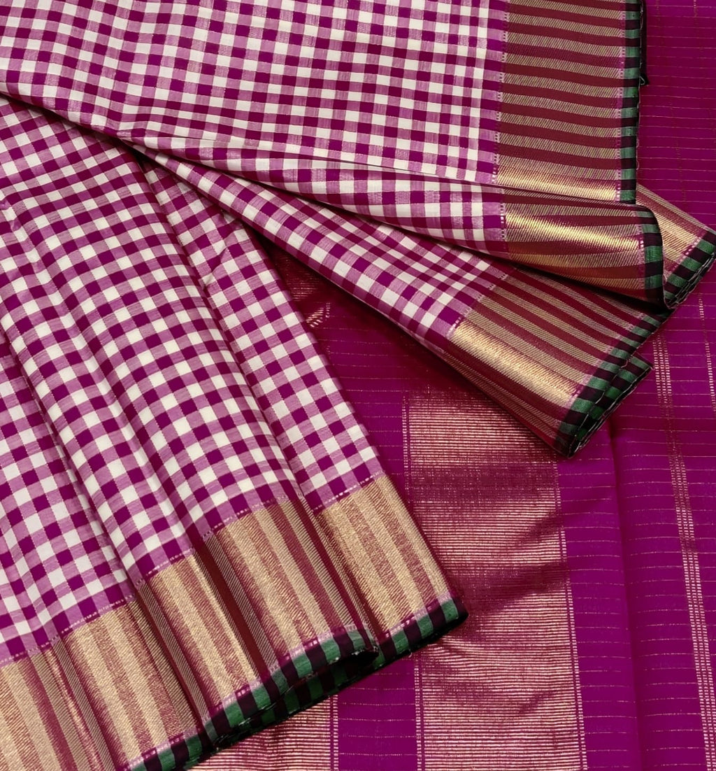 Pure Kanchipuram Silk Saree 2g pure Zari with Silk mark certified