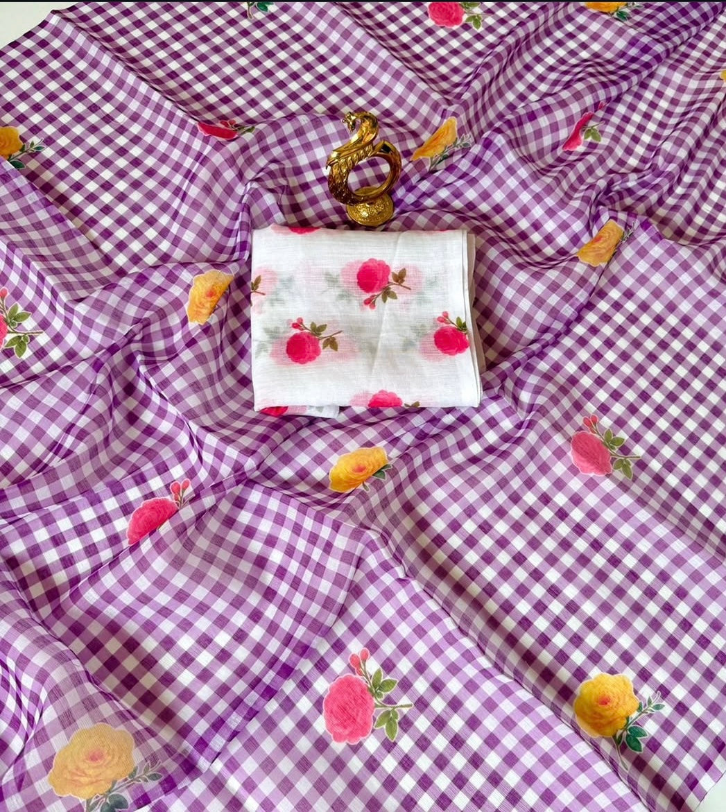 Soft Linen Cotton Saree