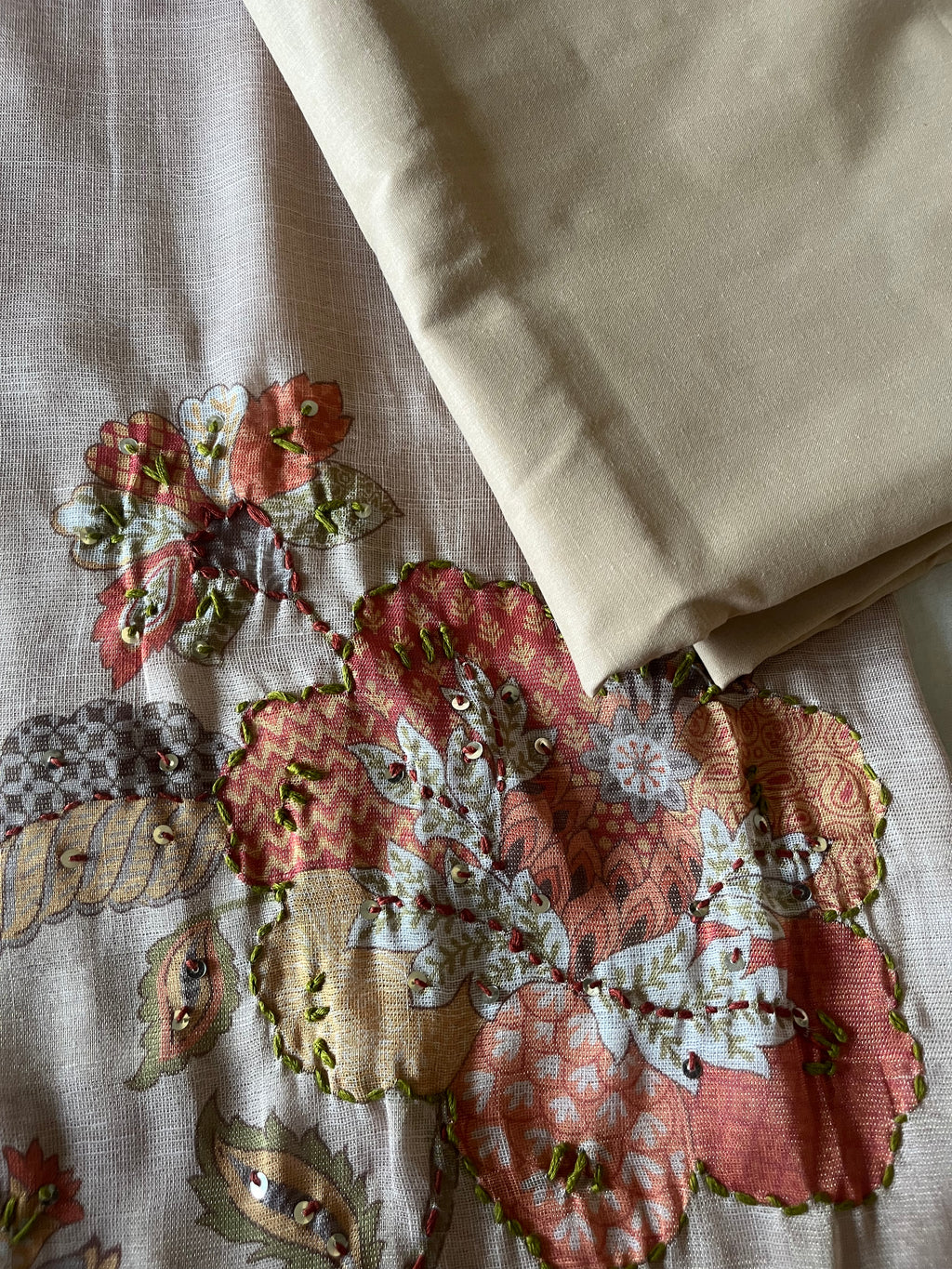 Premium Linen Tissue 3pcs Unstitched Suits
