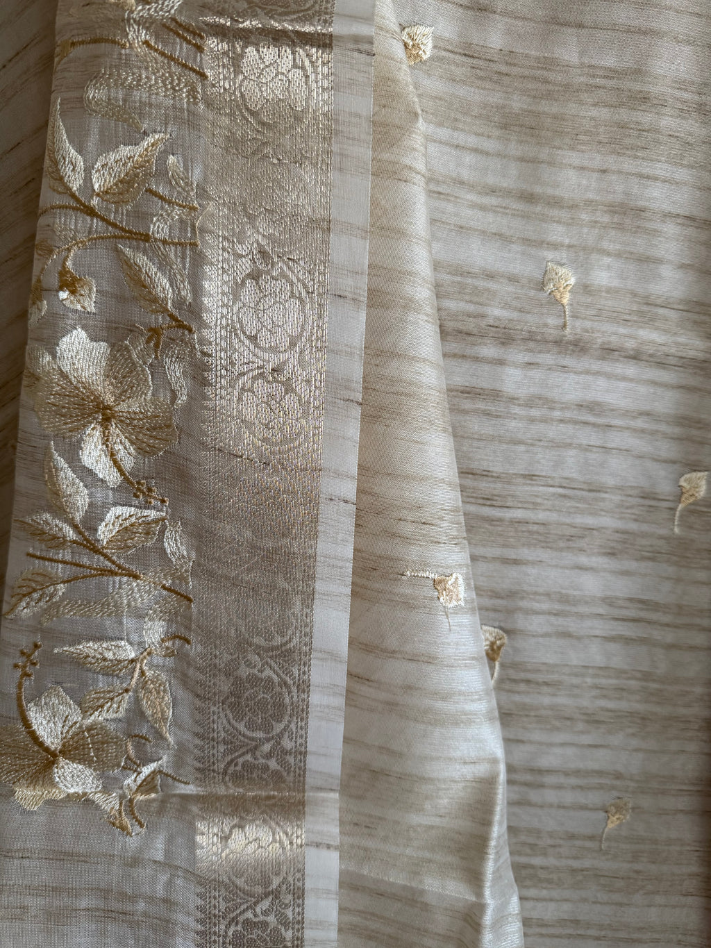 Tussar 3pcs Unstitched Suit