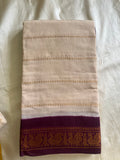 Cream with Maroon Velthari