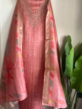 Premium Chanderi 3pcs Unstitched suit