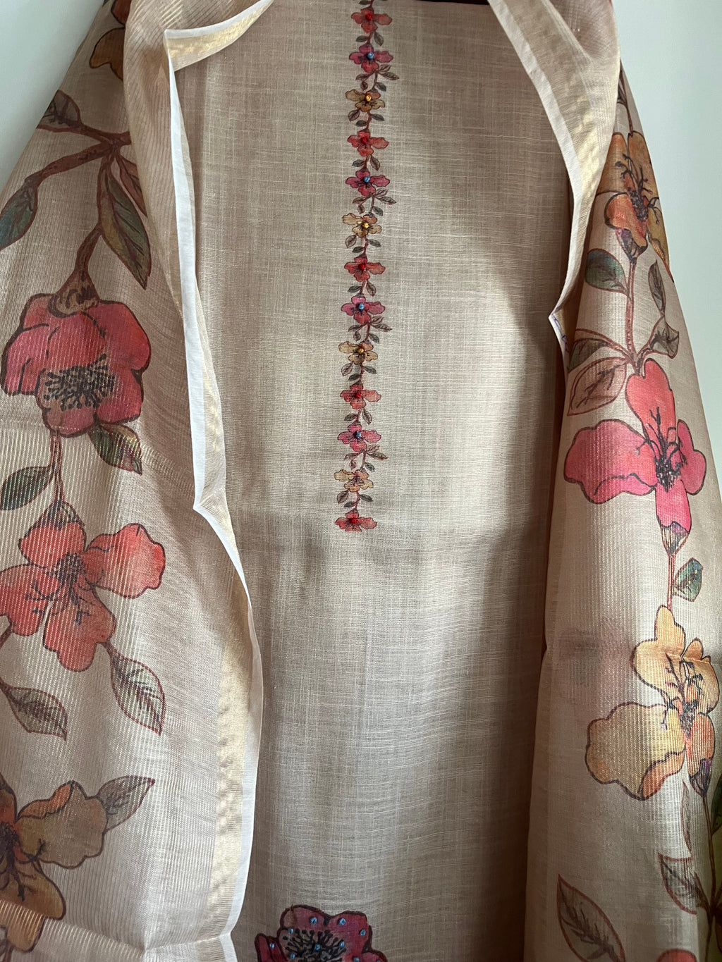 Premium Linen Tissue 3pcs Unstitched suit