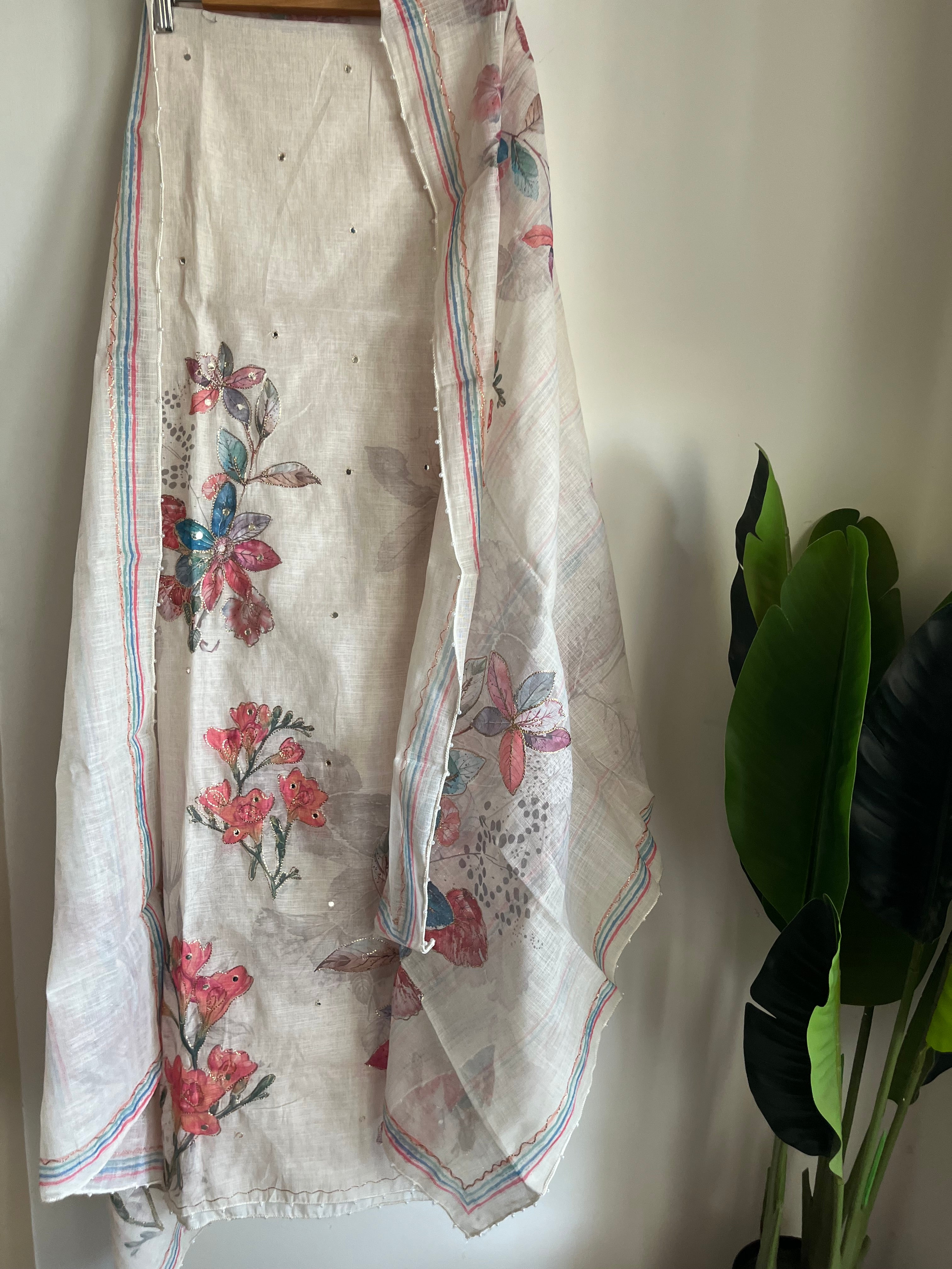 Premium Linen 3pcs Unstitched Suit