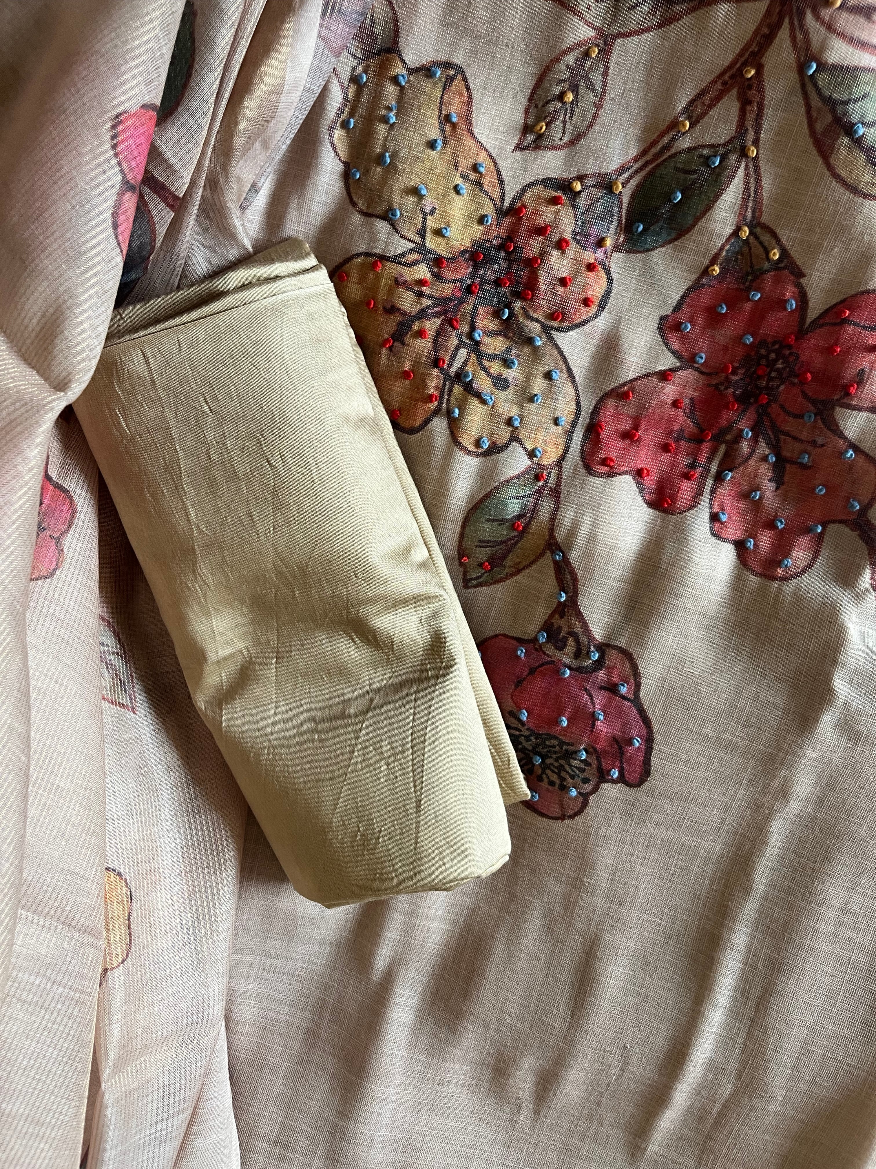 Premium Linen Tissue 3pcs Unstitched suit