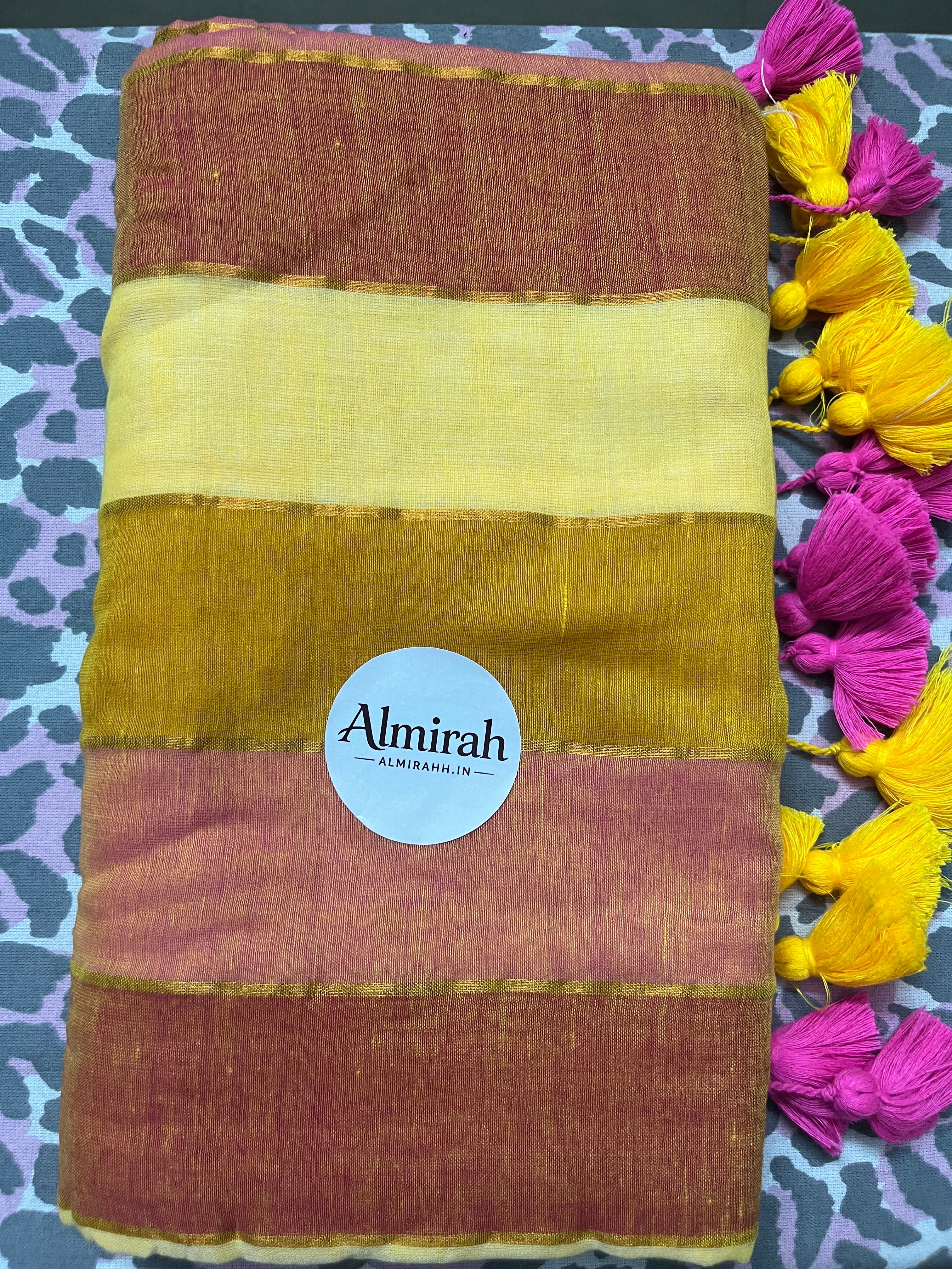 Rainbow Mul Cotton Saree