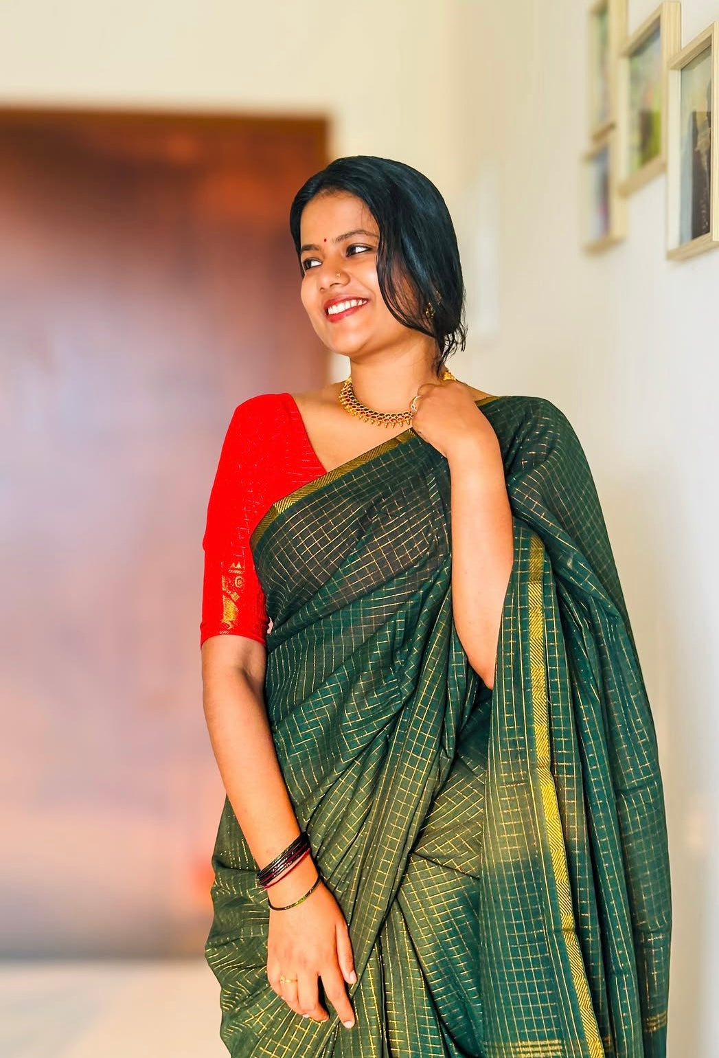 Zari Kattam Saree with Blouse