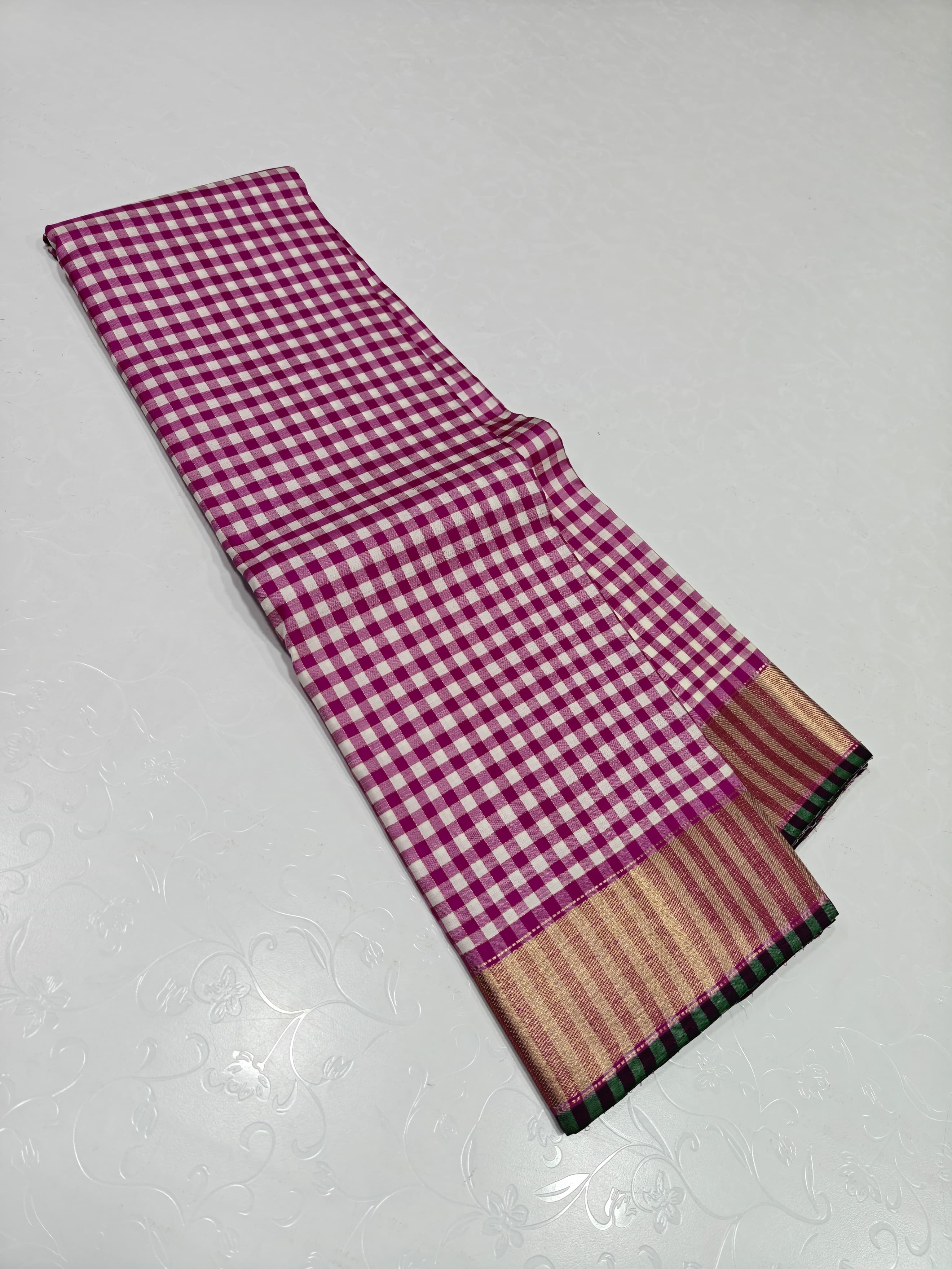 Pure Kanchipuram Silk Saree 2g pure Zari with Silk mark certified
