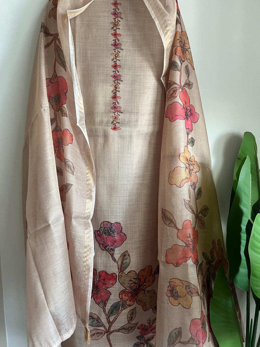 Premium Linen Tissue 3pcs Unstitched suit